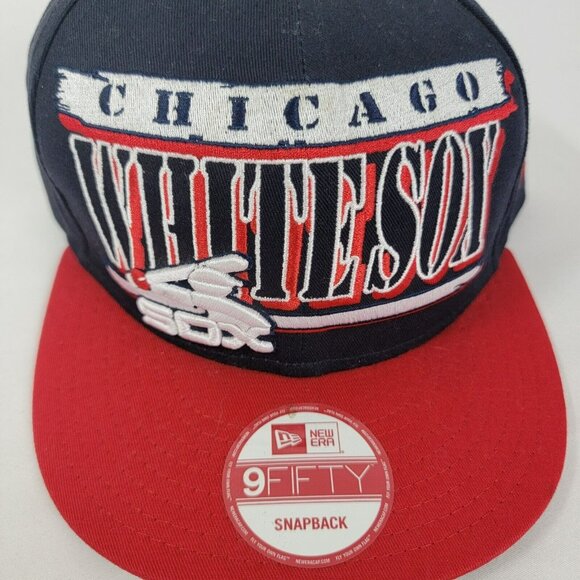 New Era 9 Fifty Snapback Chicago White Sox Embroidered Logo MLB Official NEW Red - Picture 2 of 5